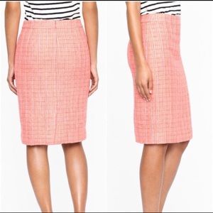 JCrew Tweed Pencil Skirt (Coral)
